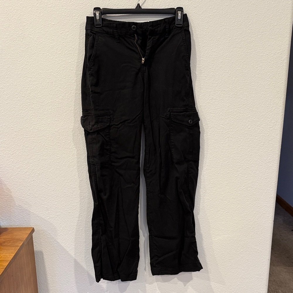 American Eagle Outfitters Black Straight Leg cargo Pants